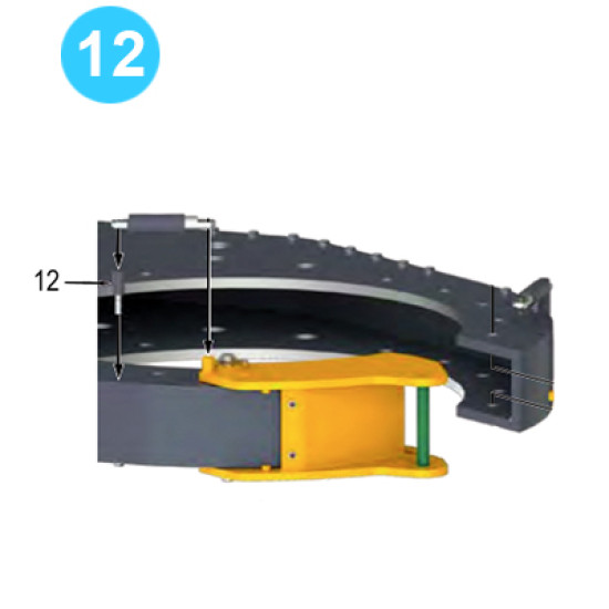 Tong Doors Assembly Farr Style HD20000 (80K) Cylinder Mounting Lug Farr Style Tong HD20000 (80K) image