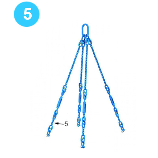 Chain Sling Farr Style HD22000 (80K) 4 Link Chain Set Farr Style Tong 22
