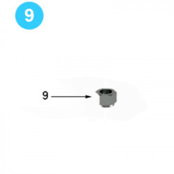 Pinion Idler Assembly Farr Style HD22000 (80K) 1-1/2" UNF Nylock Nut