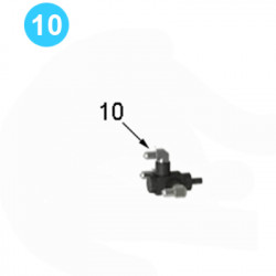 Safety Door Components Farr Style HD22000 (80K) 1/4" NPT - JIC 90 degree