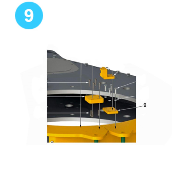 Safety Door Components Farr Style HD22000 (80K) Spacer Plate image