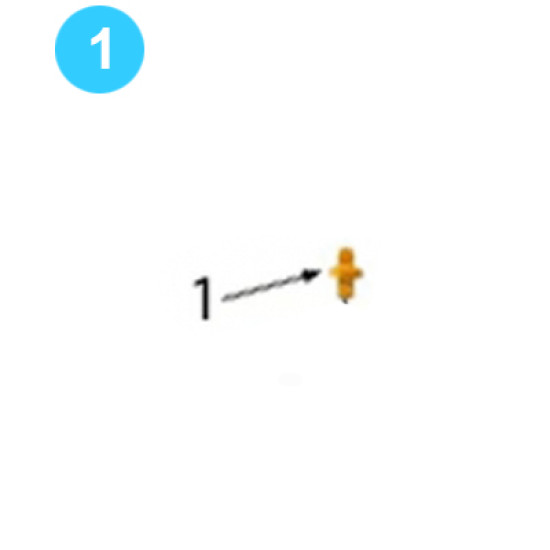 Door Pivot Roller Assembly 1/4