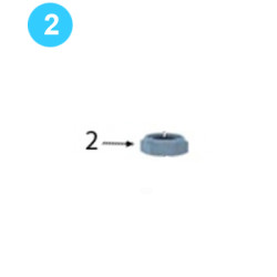 Door Pivot Roller Assembly 1" UNS Thin Nylock Nut Door Pivot Roller Assembly 1" UNS Thin Nylock Nut