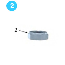 Half-Roller Assembly 1" UNS Thin Nylock Nut Half-Roller Assembly 1" UNS Thin Nylock Nut