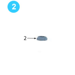 Support Roller (Door) 1" UNS Thin Nylcok Nut