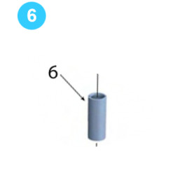 Low-Profile Support Roller Support Roller Shaft Spacer 1393-134 Low-Profile Support Roller Support Roller Shaft Spacer 1393-134
