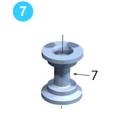 Low-Profile Support Roller Support Roller 1393-135 Low-Profile Support Roller Support Roller 1393-135