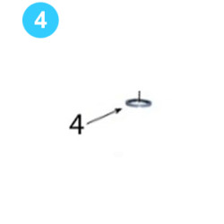 Support Roller (Torn Counter Clearance) Shaft Spacer
