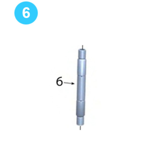 Support Roller (Torn Counter Clearance) Support Roller Shaft Farr Style Tong KT14000 (50K) image