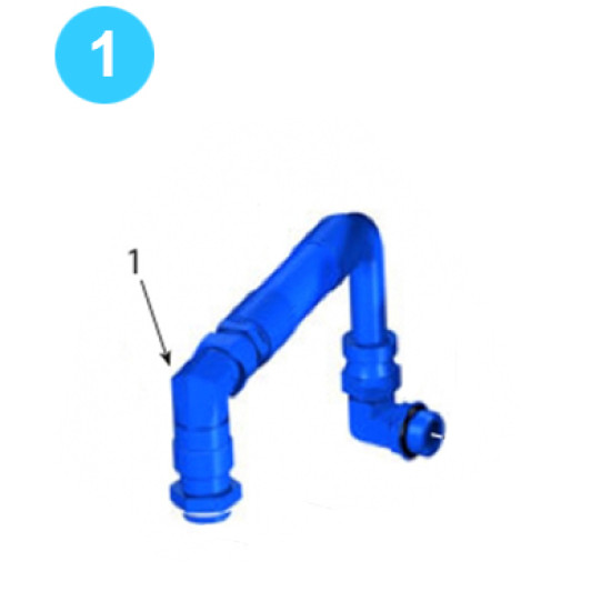 Hydraulic Safety Door M-ORB/JIC Long 90 Degree 1