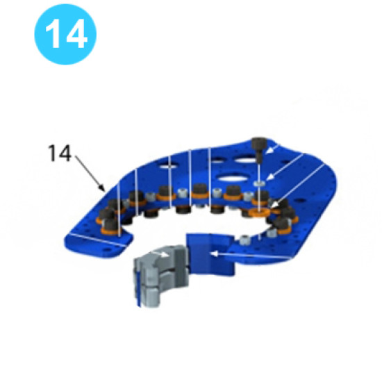 Cageplate Assembly Top Plate Farr Style Tong 9-5/8