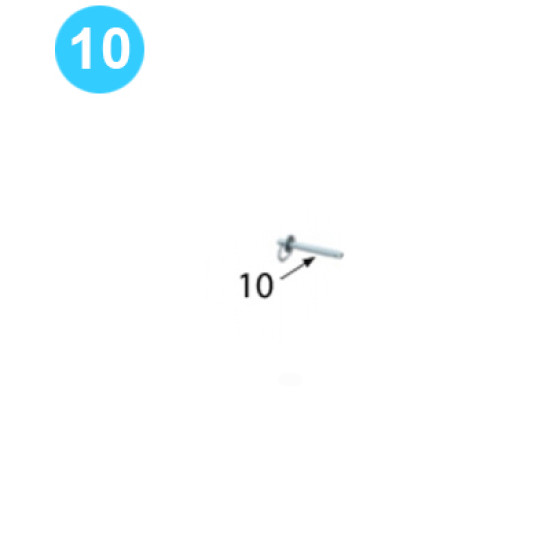 Front Leg Assembly Locking Pin (Includes Item 13) image