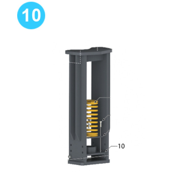 Rear Leg Assembly Rear Leg Spring Mount Weldment image