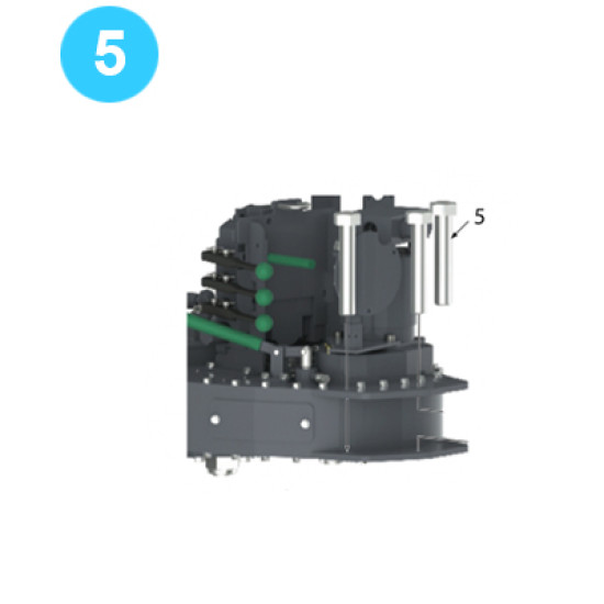 Rear Leg Assembly 1-1/4