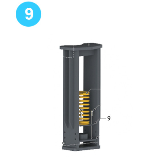 Rear Leg Assembly Rear Leg Spring Clamp image