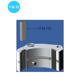 Tong Jaw 2-7/8" Jaw Die Kit Tong Jaw 2-7/8" Jaw Die Kit