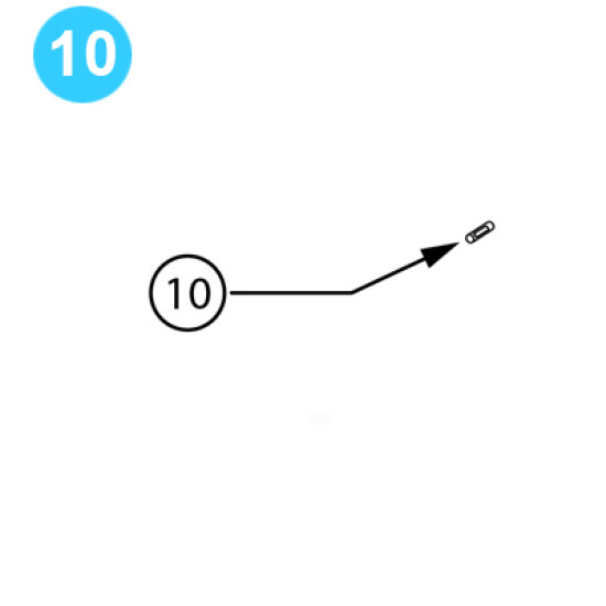 item#10 BJ Style Hook Pin, Bail Lock BJ Style Hook image