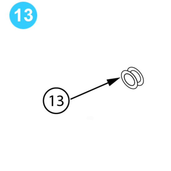 item#13 BJ Style Hook Nut, Lock BJ Style Hook image