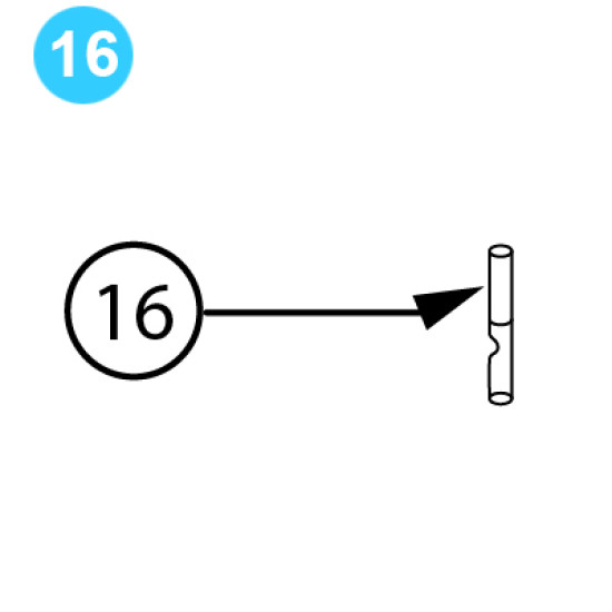 item#16 BJ Style Hook Pin, Latch image