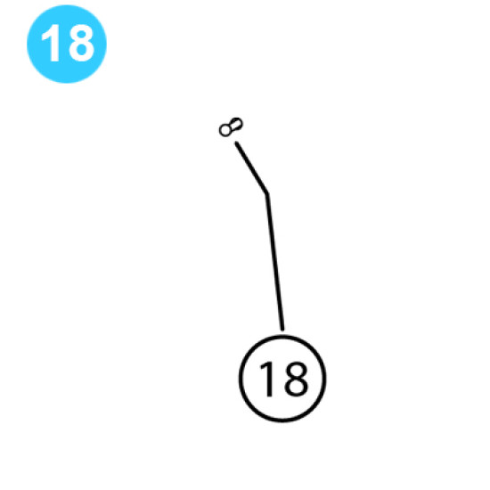 item#18 BJ Style Hook Screw, Retainer BJ Style Hook image