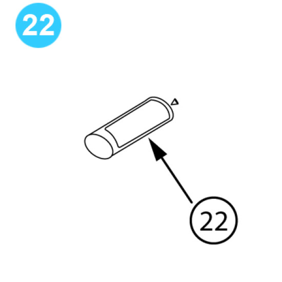 item#22 BJ Style Hook Pin, Hook Load BJ Style Hook image