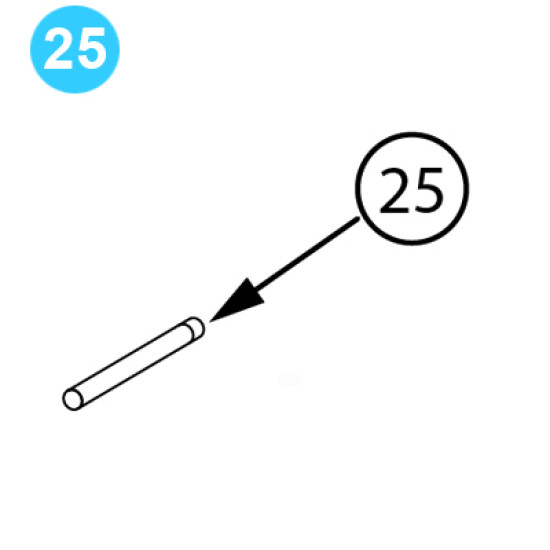 item#25 BJ Style Hook Pin, Index BJ Style Hook image