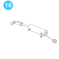 TB-140 Cavins Style Tubing Spider Air Cylinder, with Yoke
