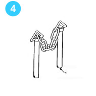 61022 60-Ton Tubing Spider Gate Pin Assembly