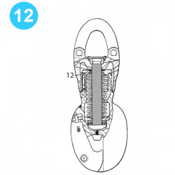 item#12 Web Wilson Style Hook Swivel Lock item#12 Web Wilson Style Hook Swivel Lock
