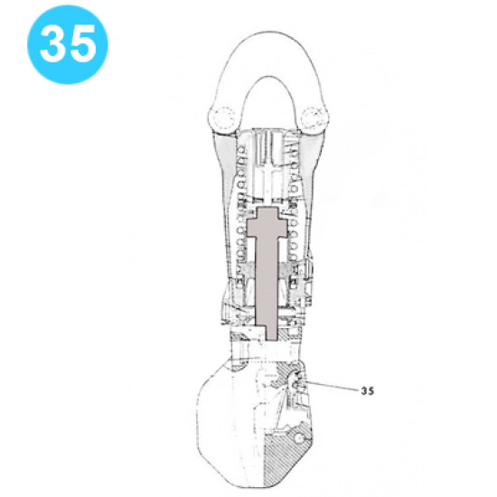 item#35 Model 5250 (250 ton) Latch Lock Spring image