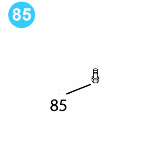 item#85 BJ Style CTSX Tubing Tong Bearing Plate Capscrew image