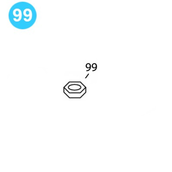 item#99 BJ Style CTSX Tubing Tong Lock Nut image