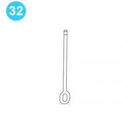item#32 BJ Style RS Tubing Tong Suspension Spring Shank item#32 BJ Style RS Tubing Tong Suspension Spring Shank