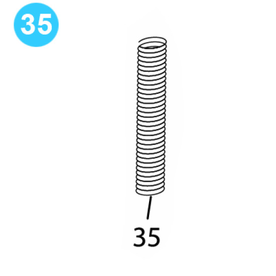 item#35 BJ Style RS Tubing Tong Suspension Spring, Outer BJ Style RS Tubing Tong image