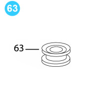15492 BJ Style RS Power Tong Idler Sprocket Roller
