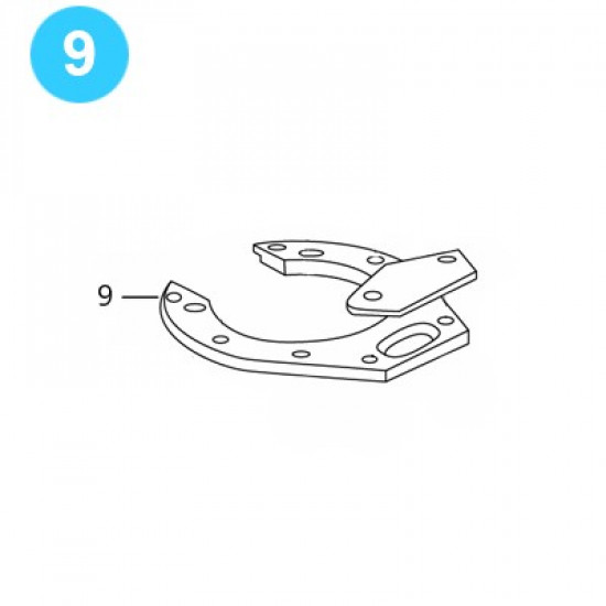 item#9 BJ Style RS Tubing Tong Brake Band Cover BJ Style RS Tubing Tong image