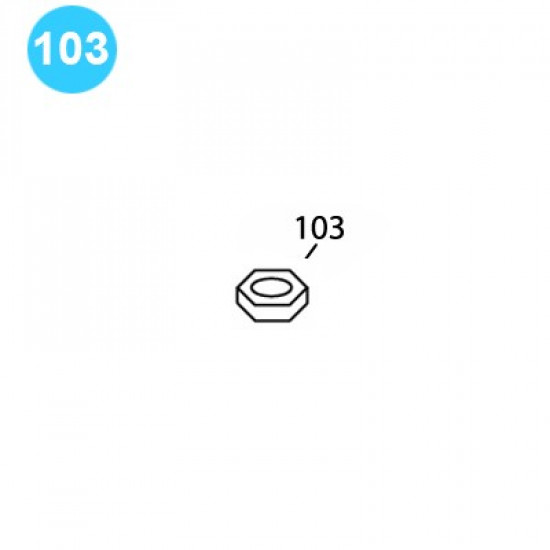 item#103 BJ Style RS Tubing Tong Lock Nut BJ Style RS Tubing Tong image