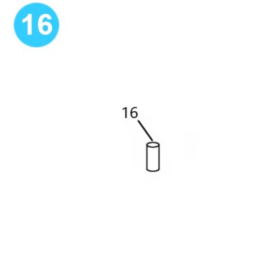item#16 BJ Style RS Tubing Tong Frame Cover Dowel Pin, 3/4