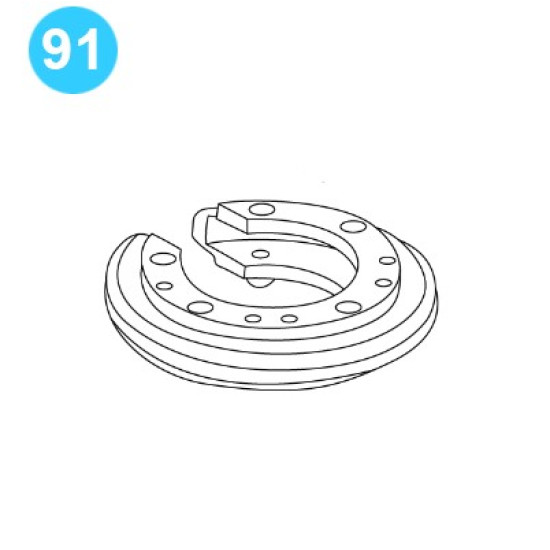 item#91 BJ Style BTS Tubing Tong Outer Ring Assembly image