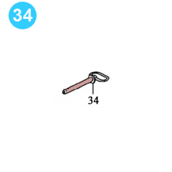 Showing image for 147-43 / BU517 Pull Pin 147-43 / BU517 Pull Pin Foster Style Tongs 5893R image