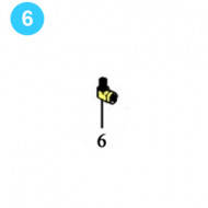 11-321 / F501-2 Ell, 1/4" Standard Black Street