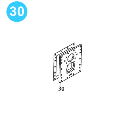 Showing image for 58-17-3 / A502 End Plate 58-17-3 / A502 End Plate Foster Style Tongs 5893R image