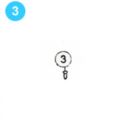 item#3 BJ Style Type B Manual Tong  Name Plate Screws item#3 BJ Style Type B Manual Tong  Name Plate Screws