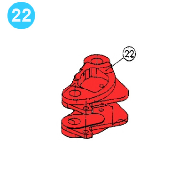 item#22-24,19,20,12 BJ Style Type HT-65 Manual Tong Short Jaw Assy. image