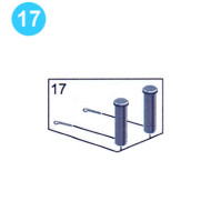 11-117 Baash-Ross Style Safety Clamp Handle Link Pin (Original Style)