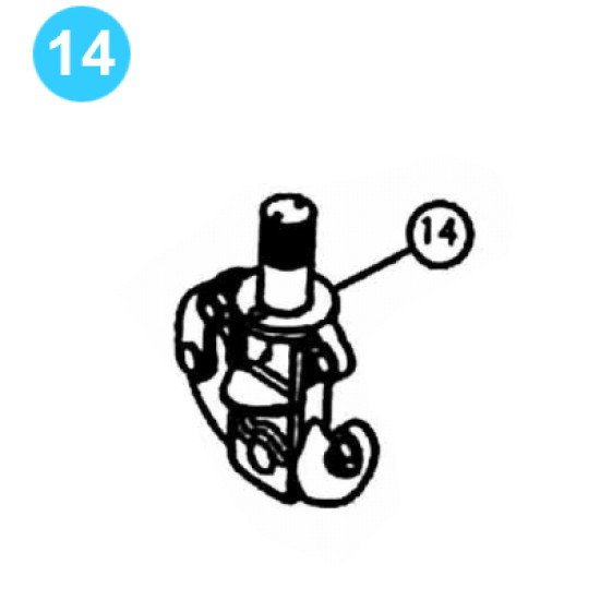 item#14 Oil Country Style Traveling Block Series 80 Well Service Hook with Nut Ass image