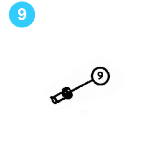 item#9 Oil Country Style Traveling Block Series 80 Well Service Upper Arm Bolt Oil Country Style Series 80 Blocks image