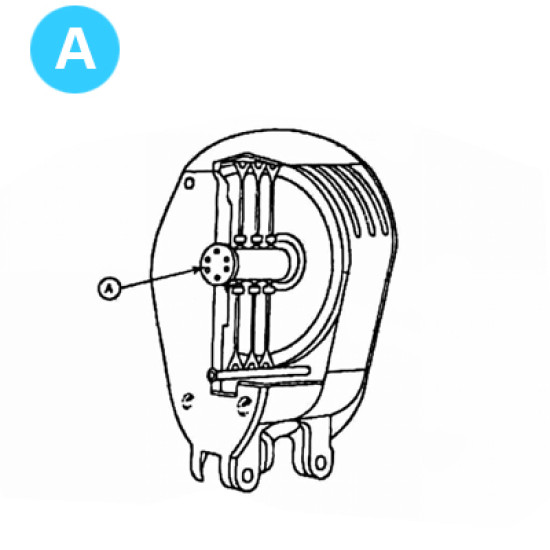 item#A Oil Country Style Traveling Block Series 80 Well Service Sheave Shaft image