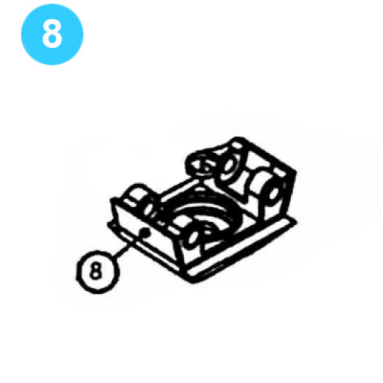 item#8 McKissick Style Traveling Block Series 80 Well Service Case Assembly Series 80 McKissick Style image