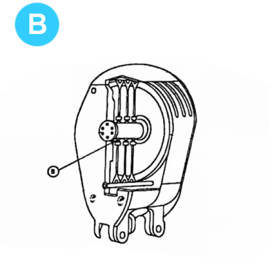 item#B McKissick Style Traveling Block Series 80 Well Service Sheave Bearing Series 80 McKissick Style image